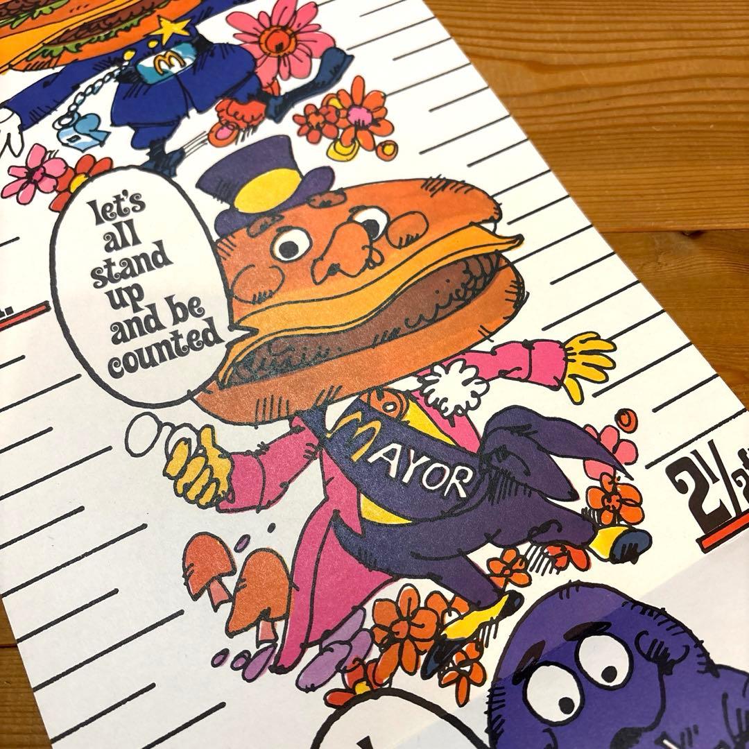レア！　マクドナルド　キャラクター　ポスター　身長計　アメトイ　イービルグリマス