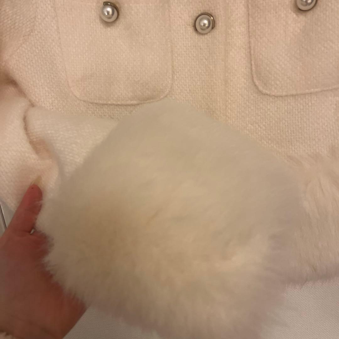 DHOLIC エコファーツイードジャケット