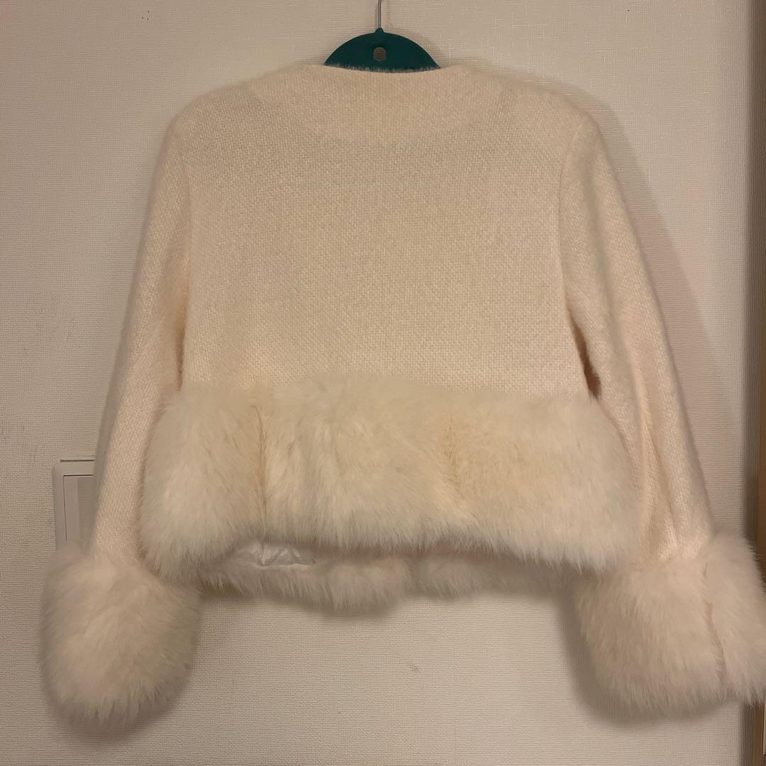 DHOLIC エコファーツイードジャケット