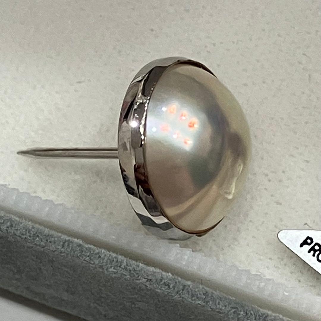 マベパール　真珠 k18wg ネクタイピン 日本製