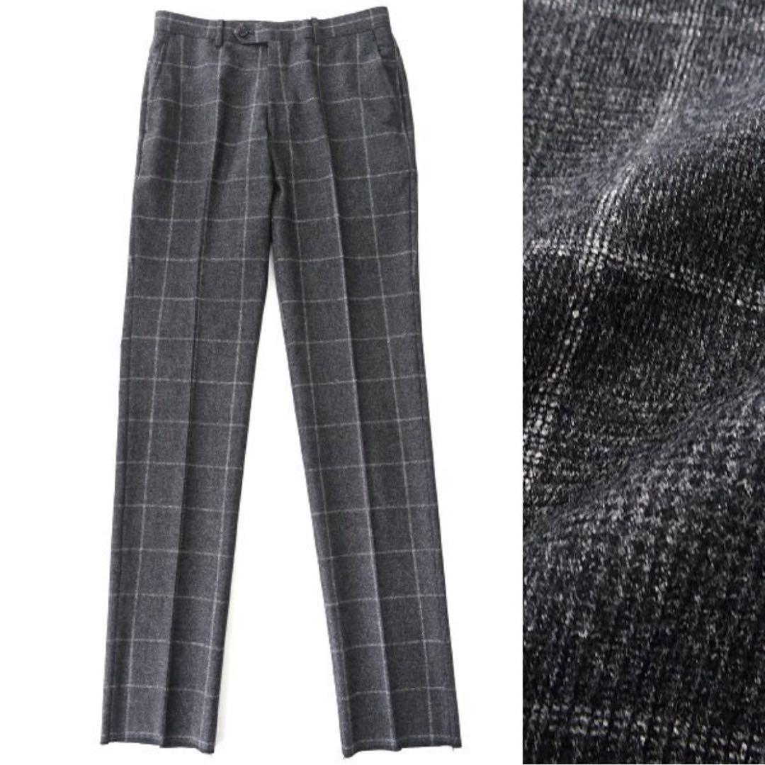 ケントアヴェニュー伊Marzotto Super100'SスーツA6(L)灰秋冬