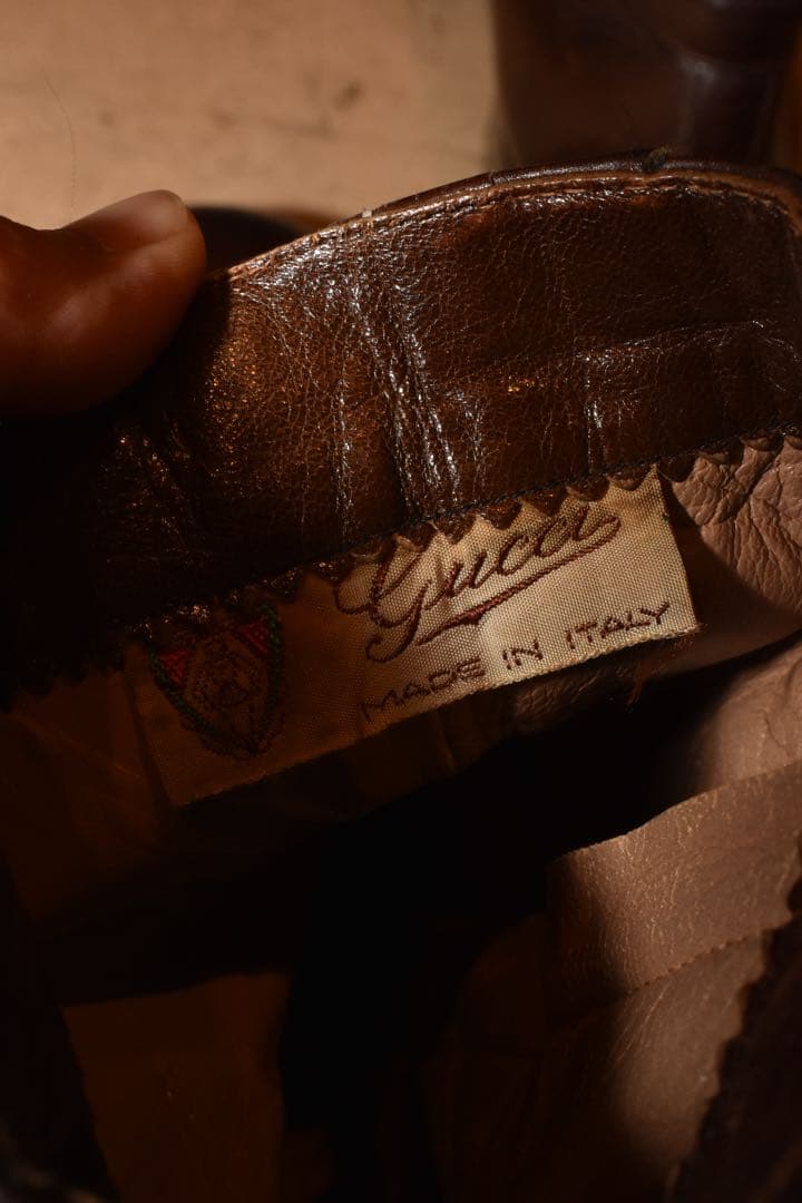 Old Gucci ジップアップブーツ