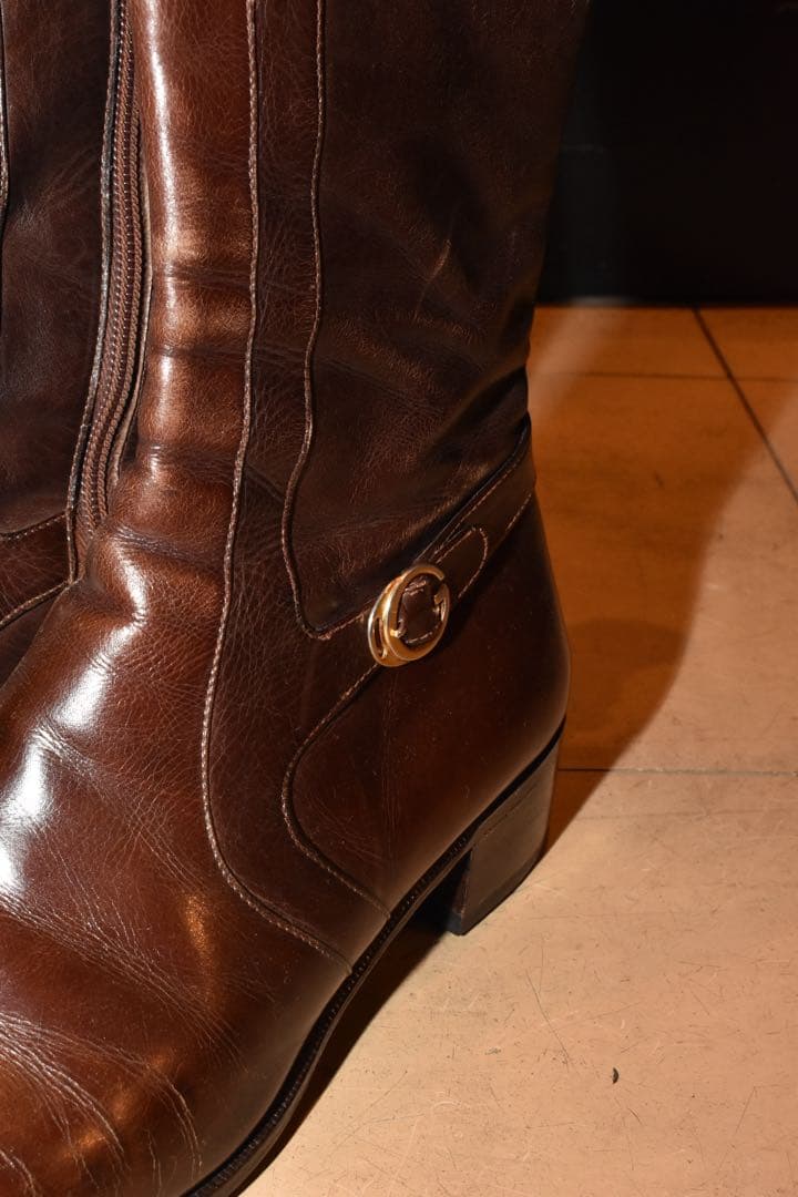 Old Gucci ジップアップブーツ