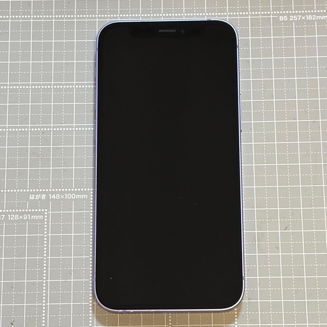 iPhone12 mini 64GBパープル バッテリー100%