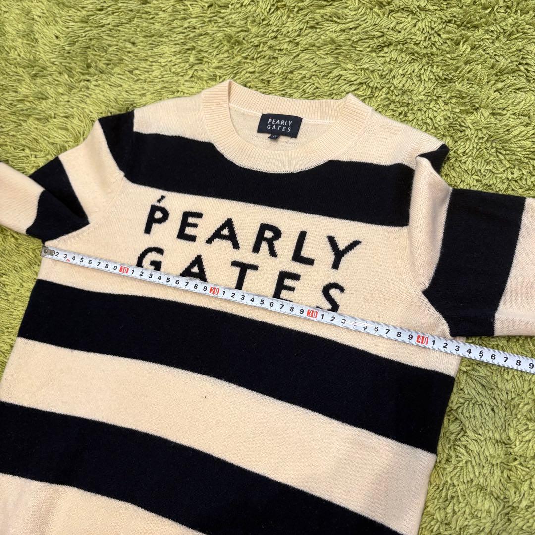 パーリーゲイツ PEARLYGATES ニットセーター ボーダー カシミア混 0