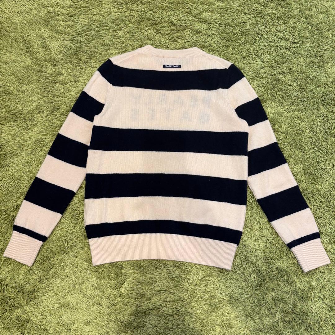 パーリーゲイツ PEARLYGATES ニットセーター ボーダー カシミア混 0