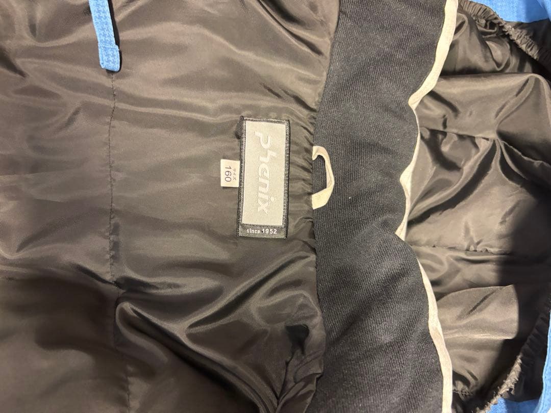 ホワイトジャケット,ブルー スキーウェアセット フェニックス 160