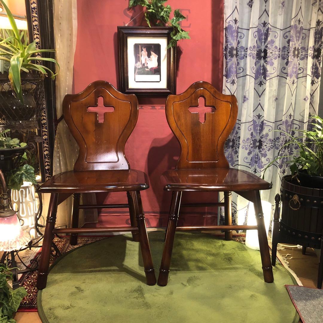 Sale ２脚セット　80’s 森のサーカス　ヴィンテージ チェア