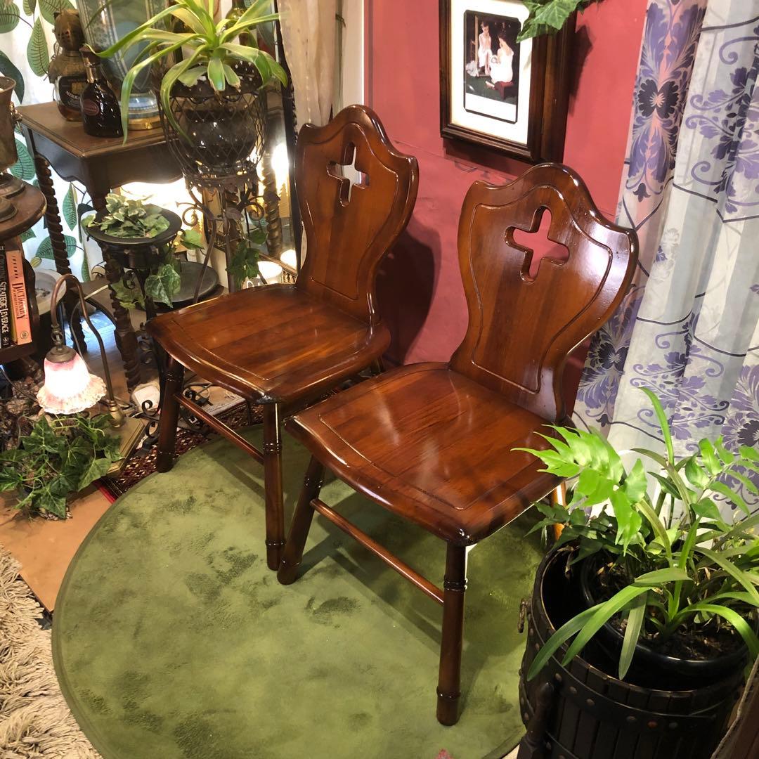 Sale ２脚セット　80’s 森のサーカス　ヴィンテージ チェア