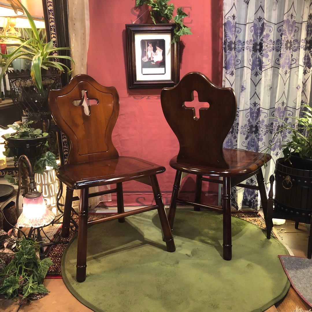 Sale ２脚セット　80’s 森のサーカス　ヴィンテージ チェア