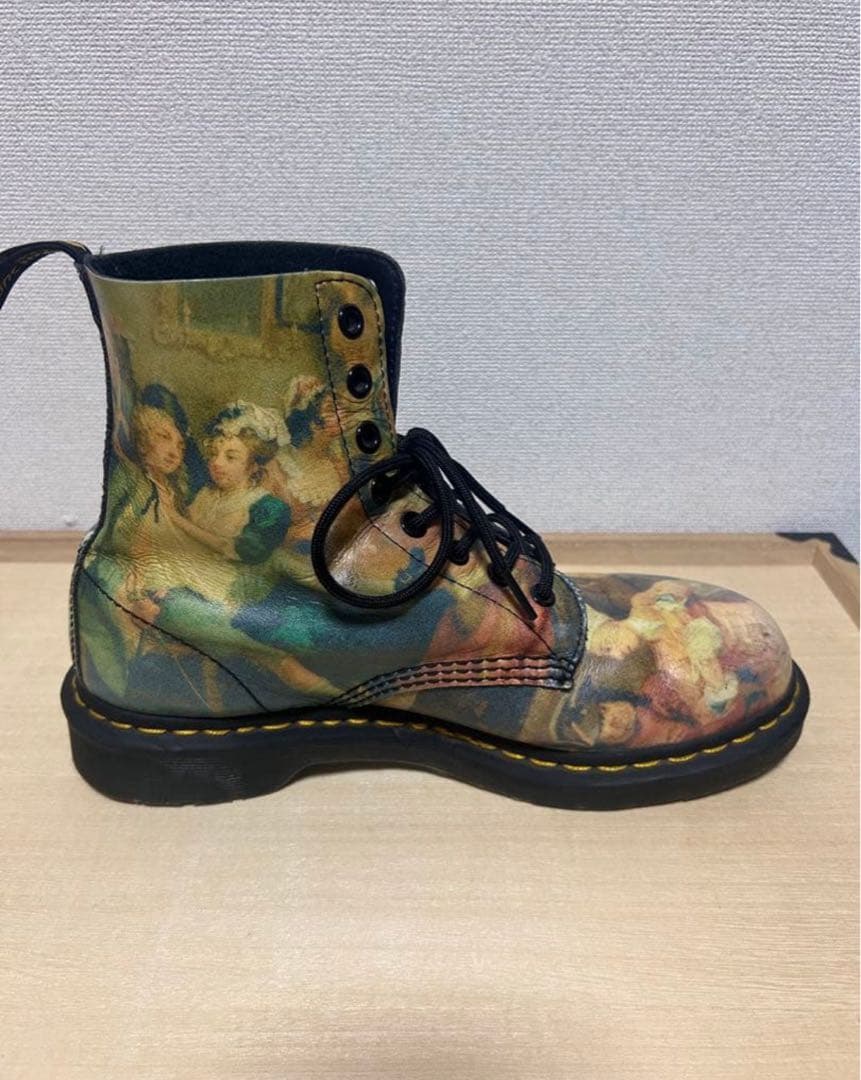 g*2様 ドクターマーチン　ウィリアムホガース　絵画ブーツ　UK8 26.5㎝