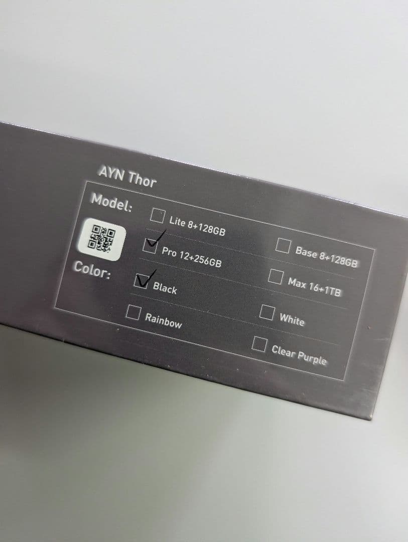 AYN Thor Pro 12＋256GB ブラック
