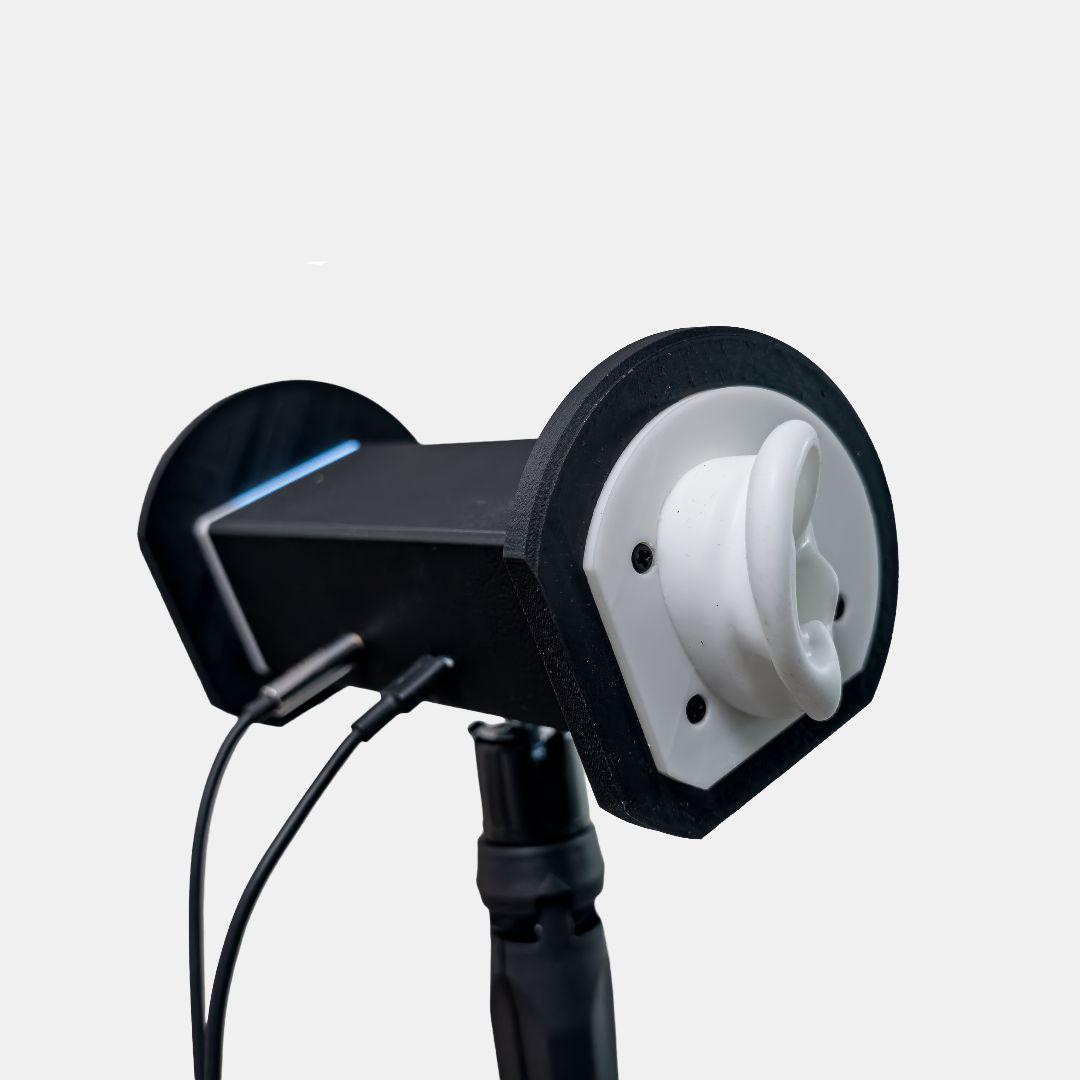 【ASMR】 バイノーラルマイク　高音質版　ケーブル付き