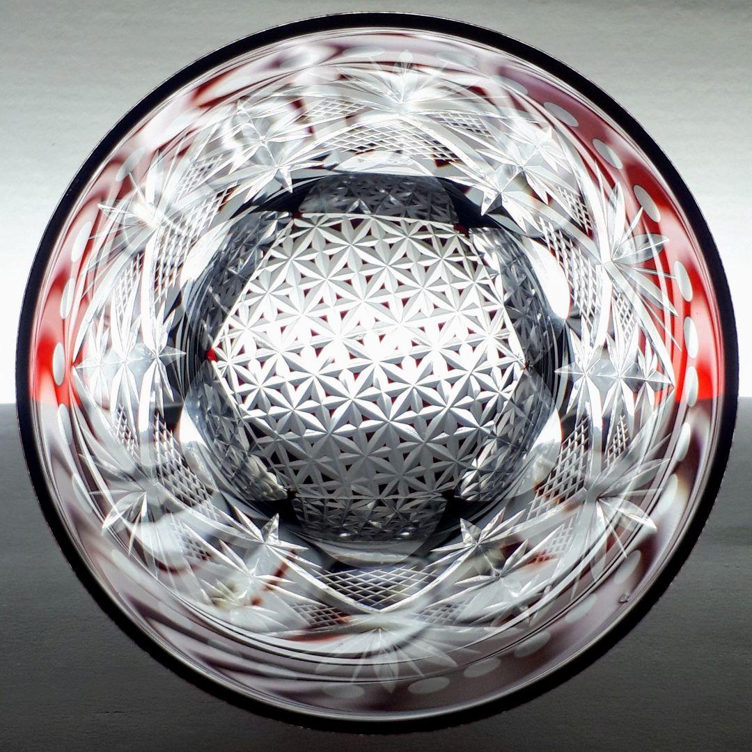 ⭐専用です　　門脇硝子　瑠璃 紅色被せ　ペア ロックグラス　【未使用】