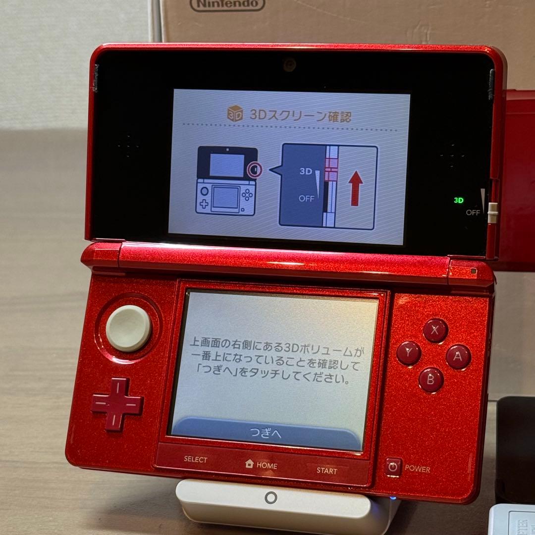 5-251 ニンテンドー3DS メタリックレッド 箱付き