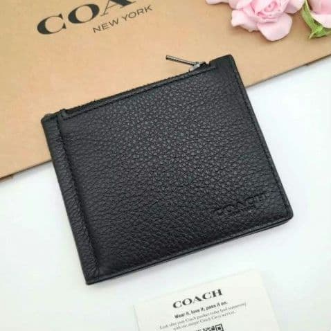 新商品　COACH　コーチ　マネークリップ　折り財布　正規品