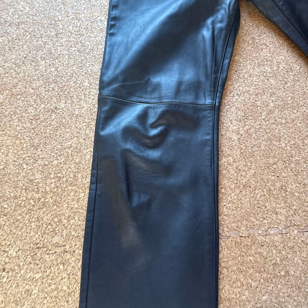 ポールスミス　Paul Smith レザーパンツ　黒