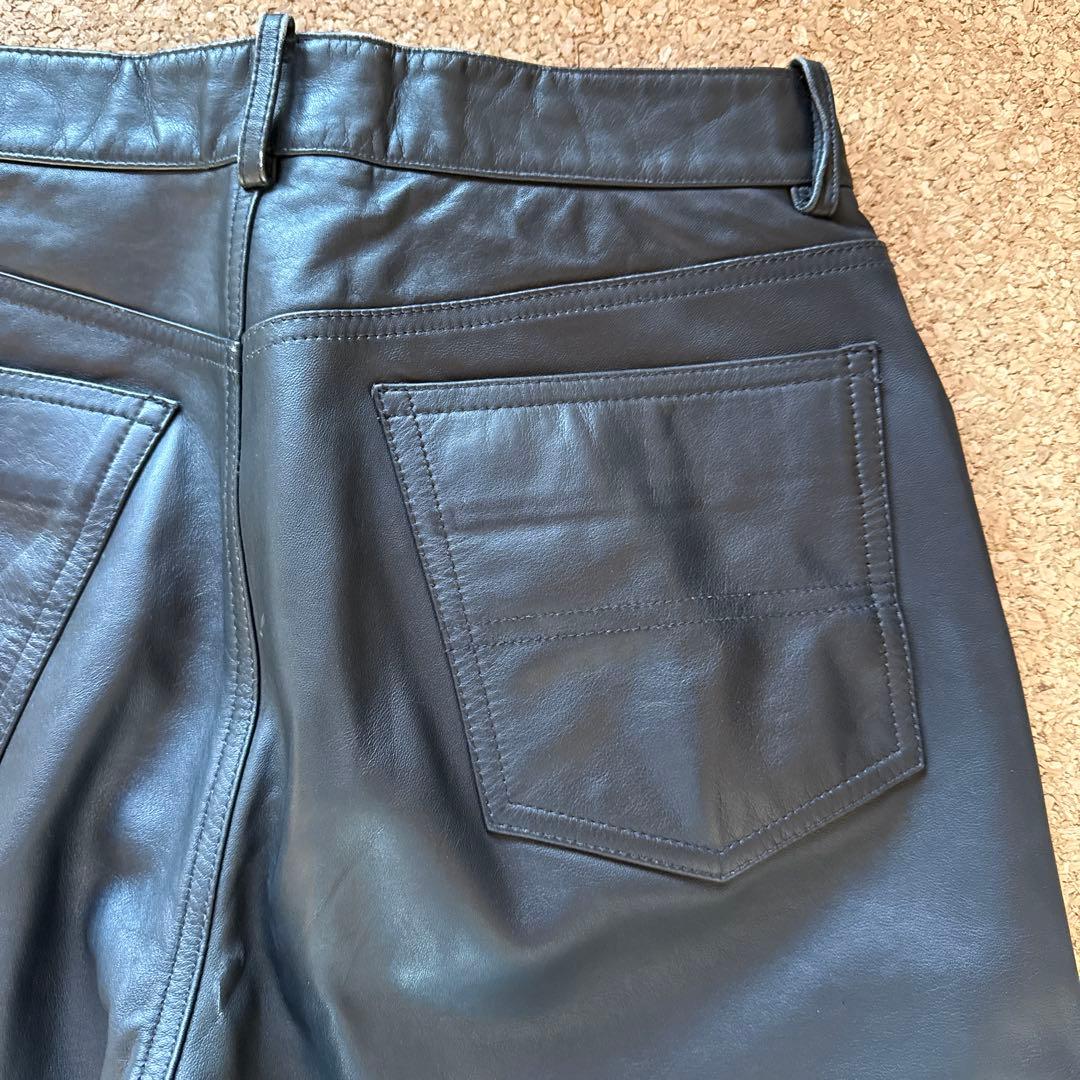 ポールスミス　Paul Smith レザーパンツ　黒