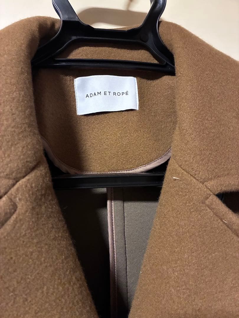 急募ADAM ET ROPE' ウールポンディングラグランロングコート