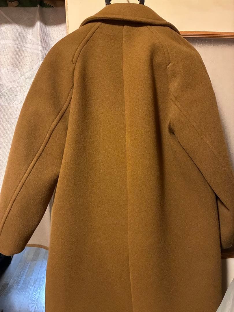 急募ADAM ET ROPE' ウールポンディングラグランロングコート