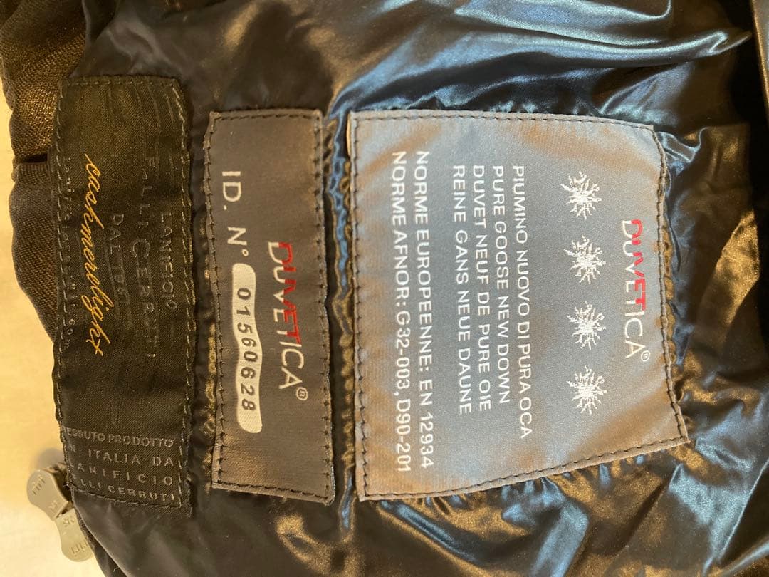 美品！DUVETICA 40 表面ウールのモカグレーダウンベスト　ドゥべティカ