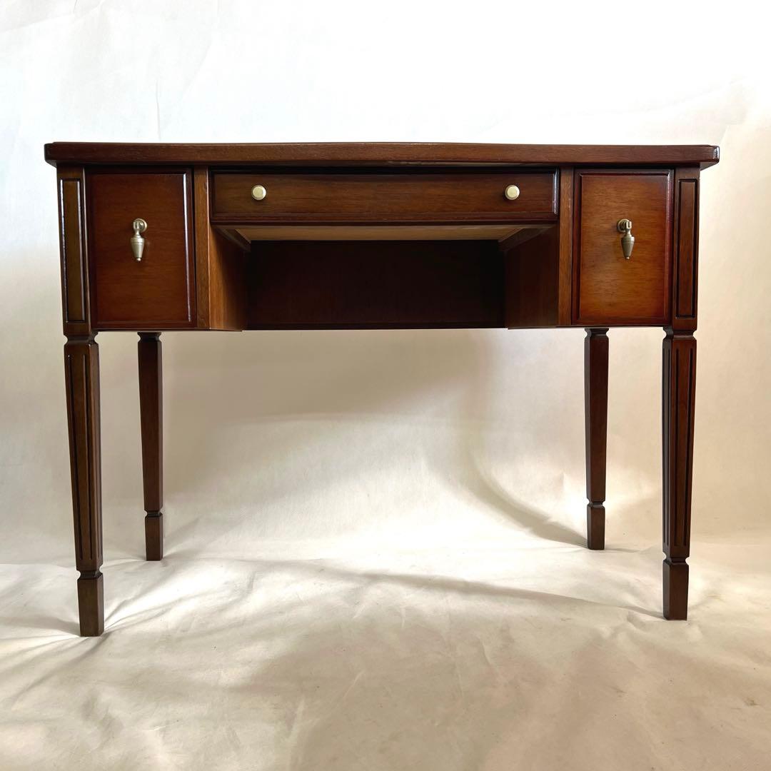 マルニ家具・デスク 地中海ロイヤルシリーズ マホガニー材 横幅94cm