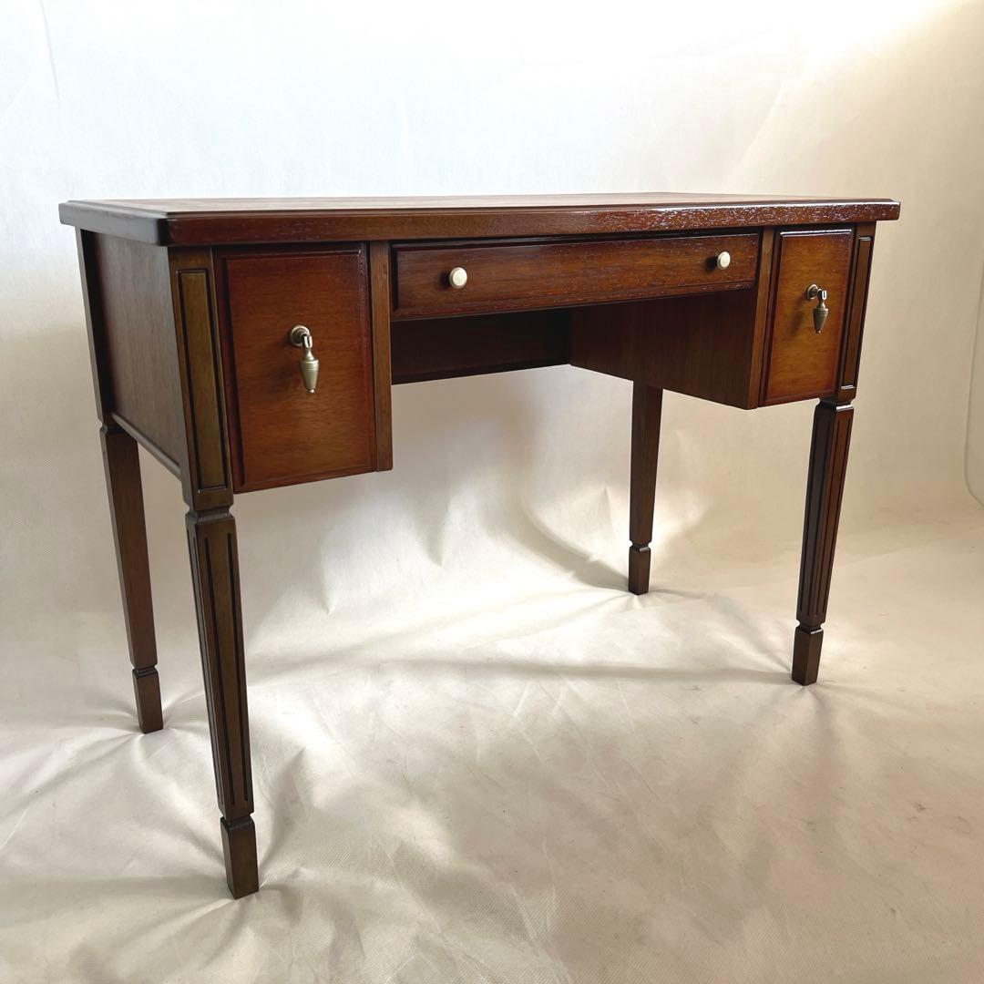 マルニ家具・デスク 地中海ロイヤルシリーズ マホガニー材 横幅94cm