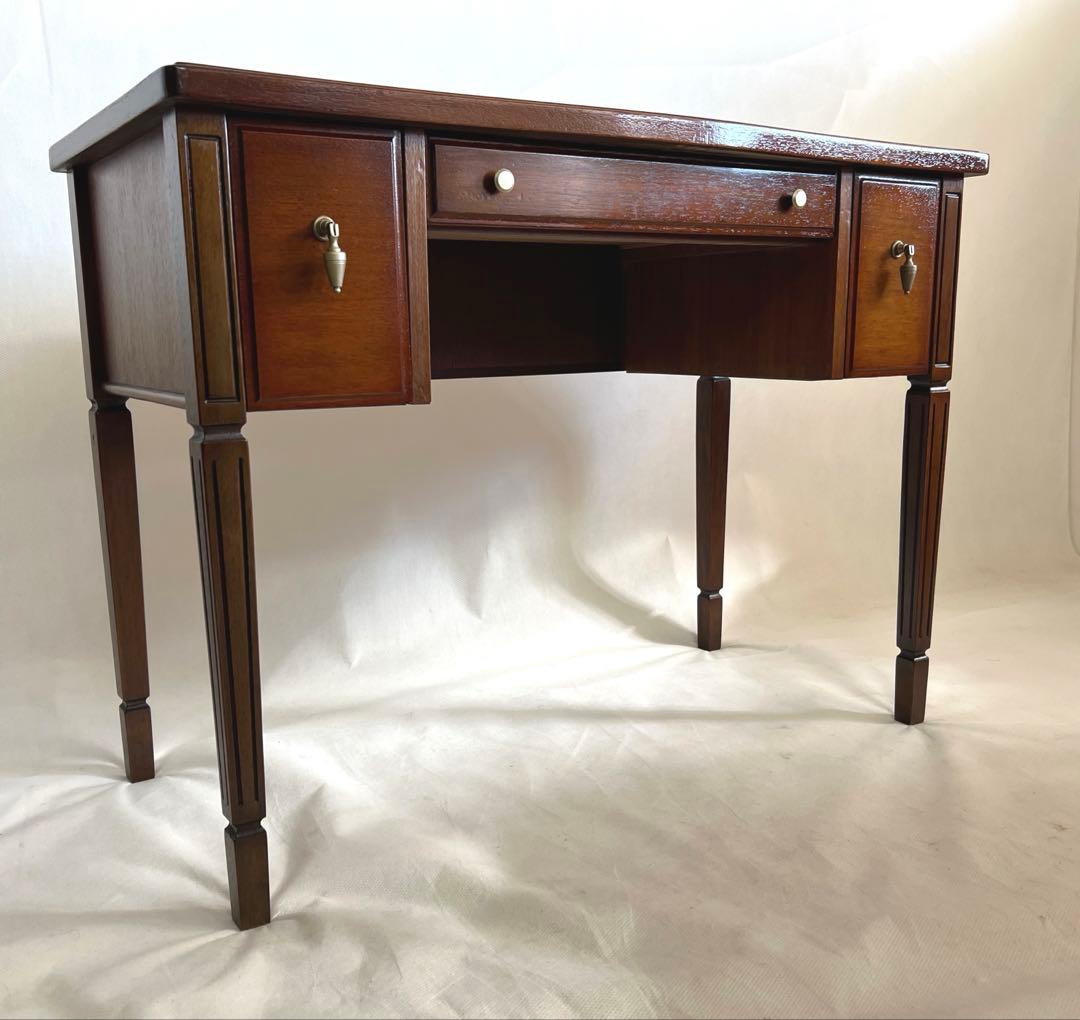 マルニ家具・デスク 地中海ロイヤルシリーズ マホガニー材 横幅94cm