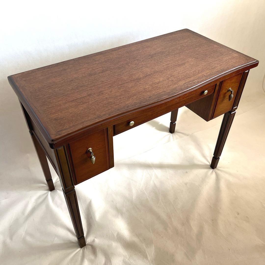 マルニ家具・デスク 地中海ロイヤルシリーズ マホガニー材 横幅94cm