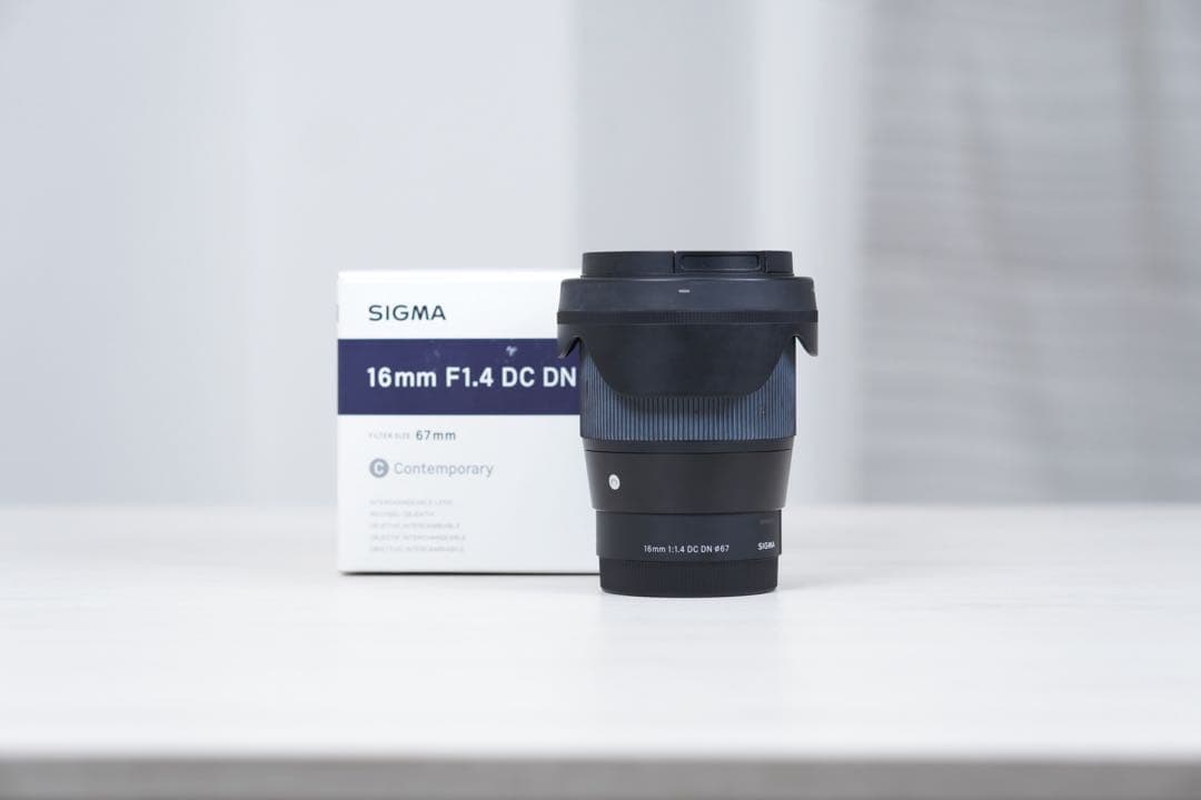 動作確認済 SIGMA 16mm F1.4 DC DN カメラレンズEマウント