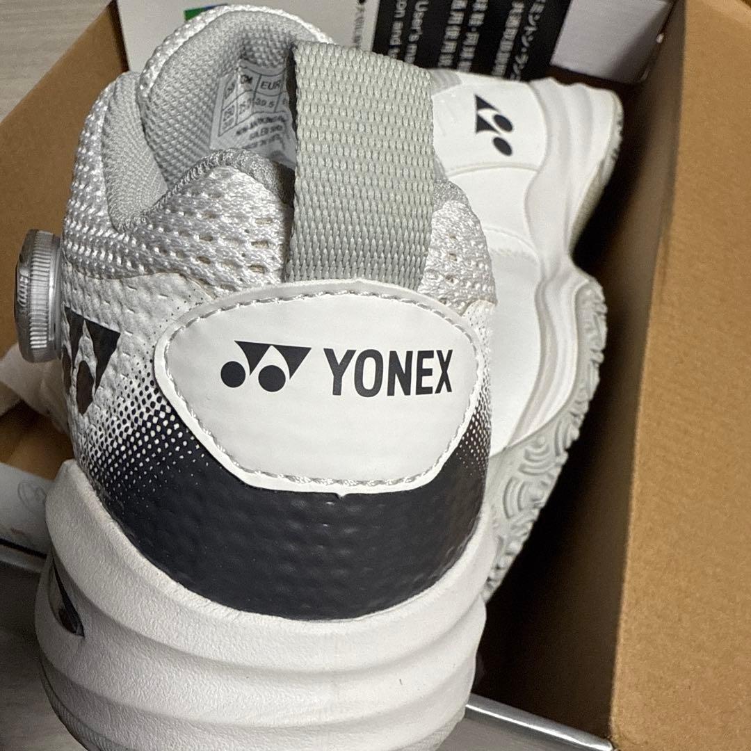 Yonexテニスシューズ25cmパワークッションコンフォートワイドダイヤル4GC