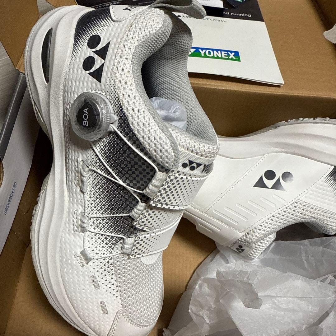 Yonexテニスシューズ25cmパワークッションコンフォートワイドダイヤル4GC