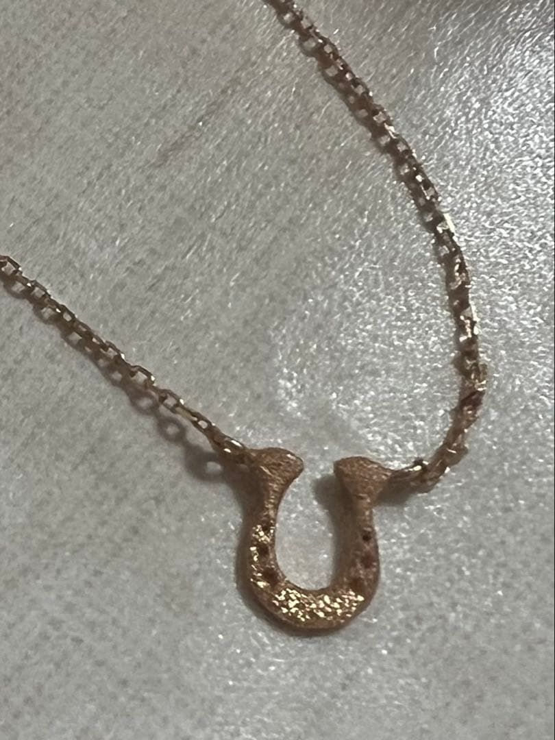 DEVAS K18 ピンクゴールド 馬蹄ネックレス