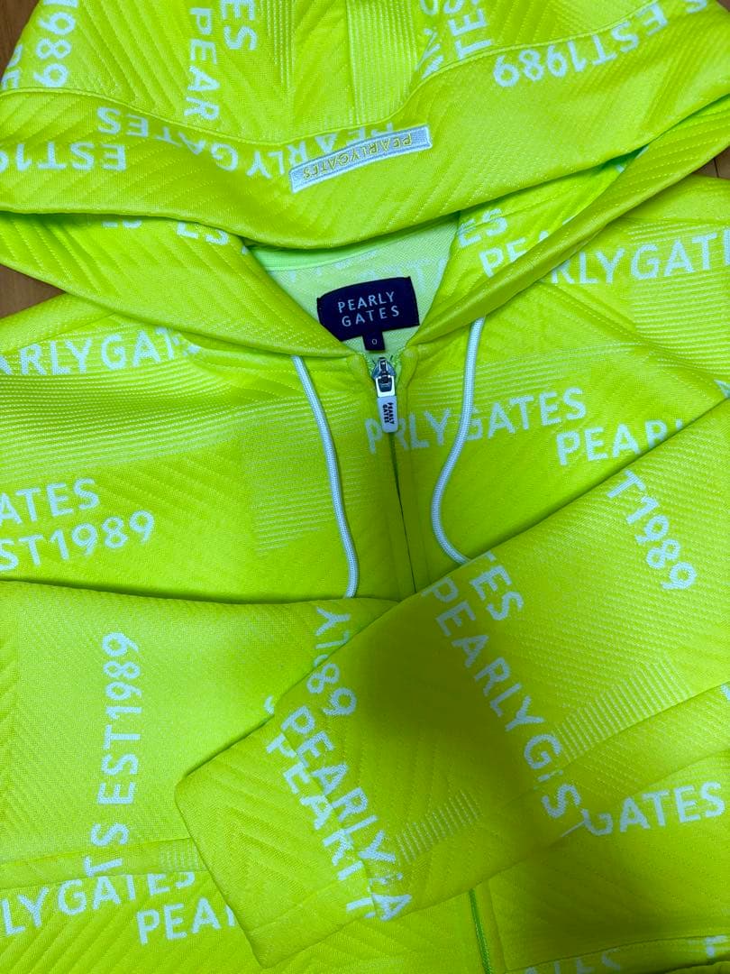 パーリーゲイツ セットアップ 上下 アウター パーカー スカート イエロー