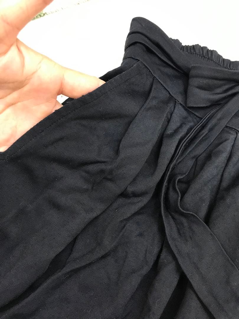 イタリア製　Maison Margiela 4　ウエストリボンレーヨンキュロット