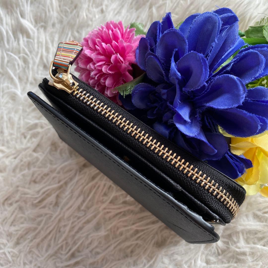 ユウイチPaul Smith レア　ジップストローグレイン　二つ折り財布