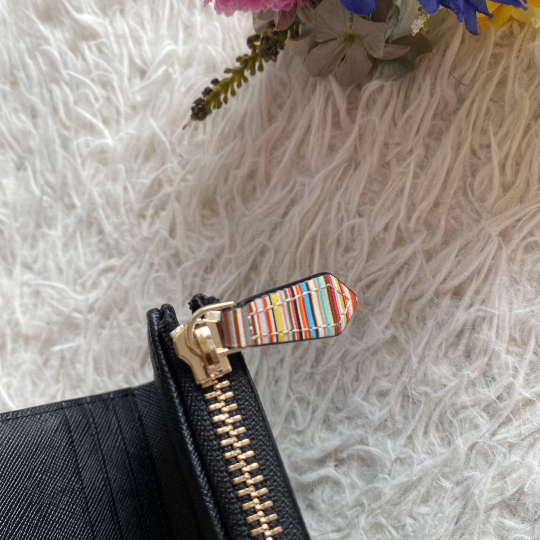 ユウイチPaul Smith レア　ジップストローグレイン　二つ折り財布