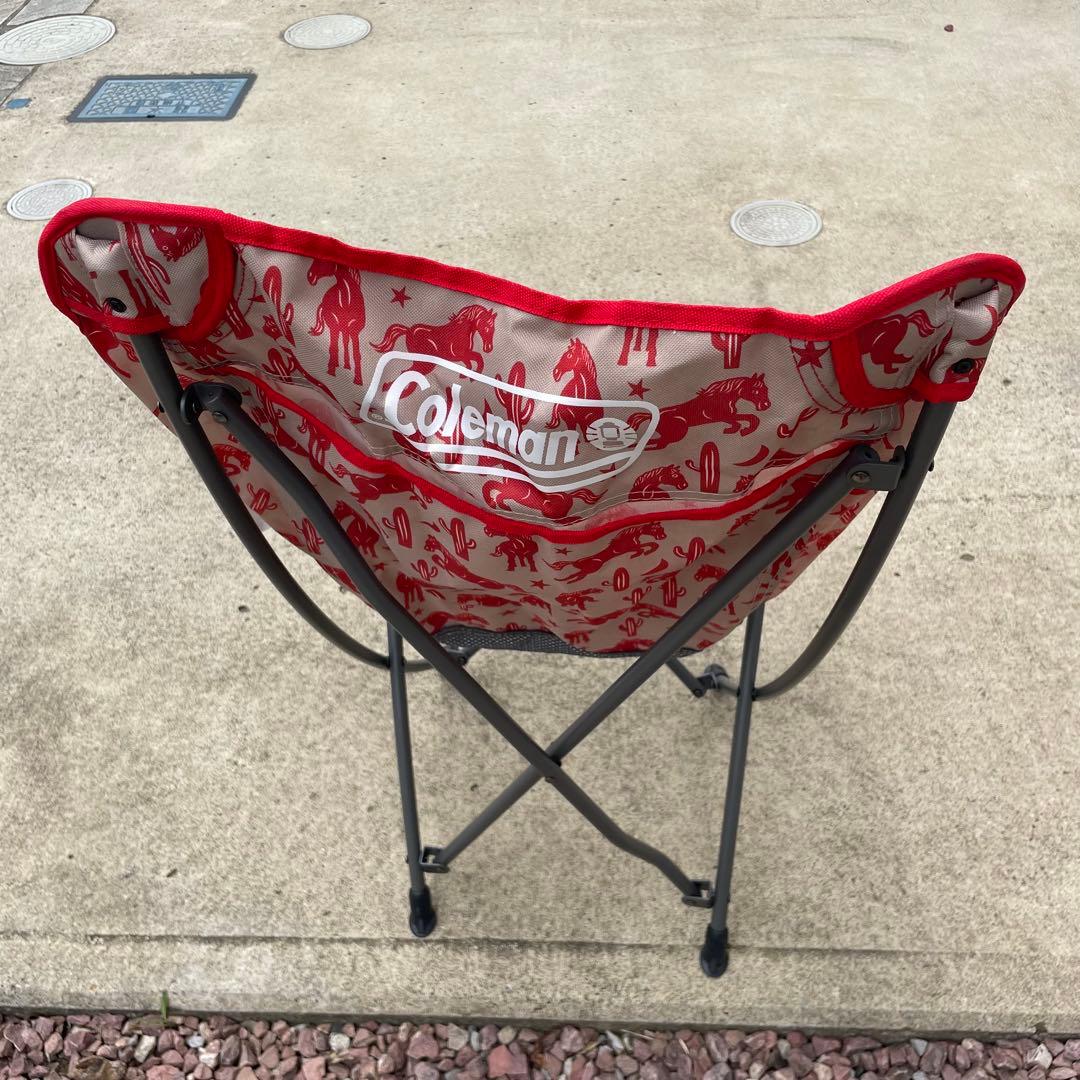 希少　美品　Coleman ヒーリングチェア　テキサスレッド　真鍋太郎　２脚