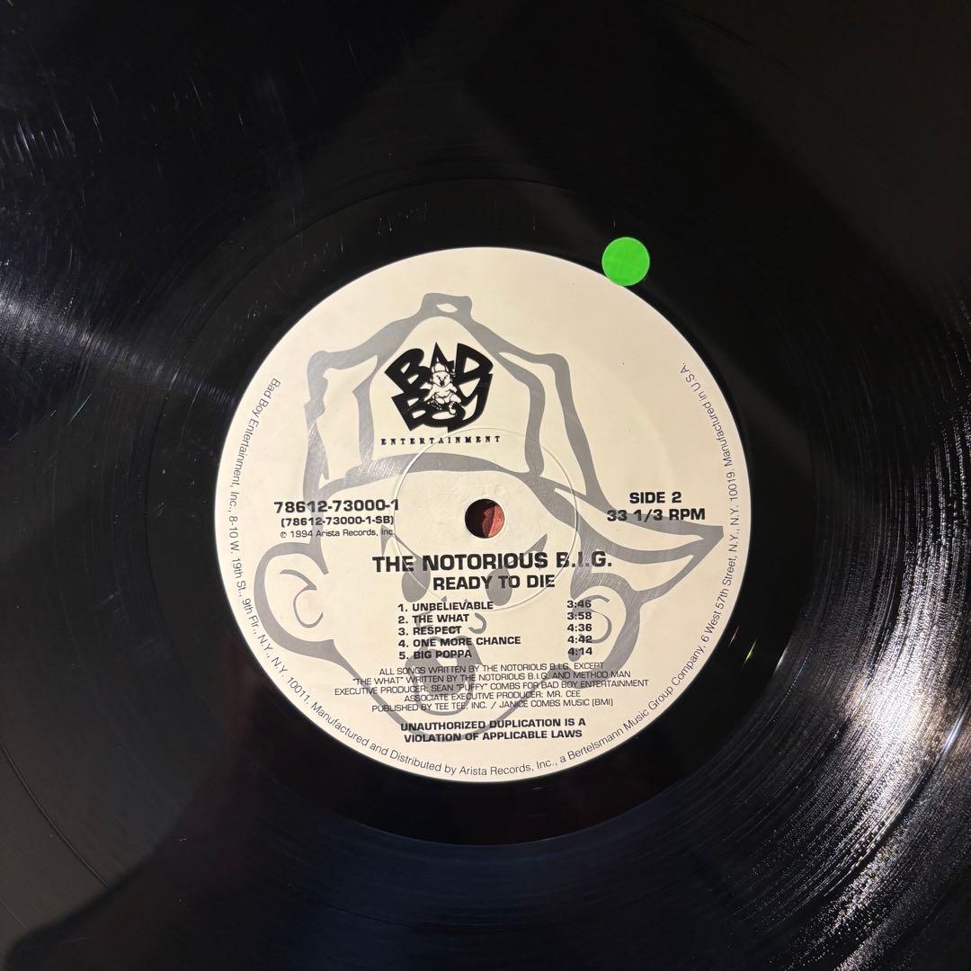 NOTORIOUS B.I.G. / READY TO DIE US正規