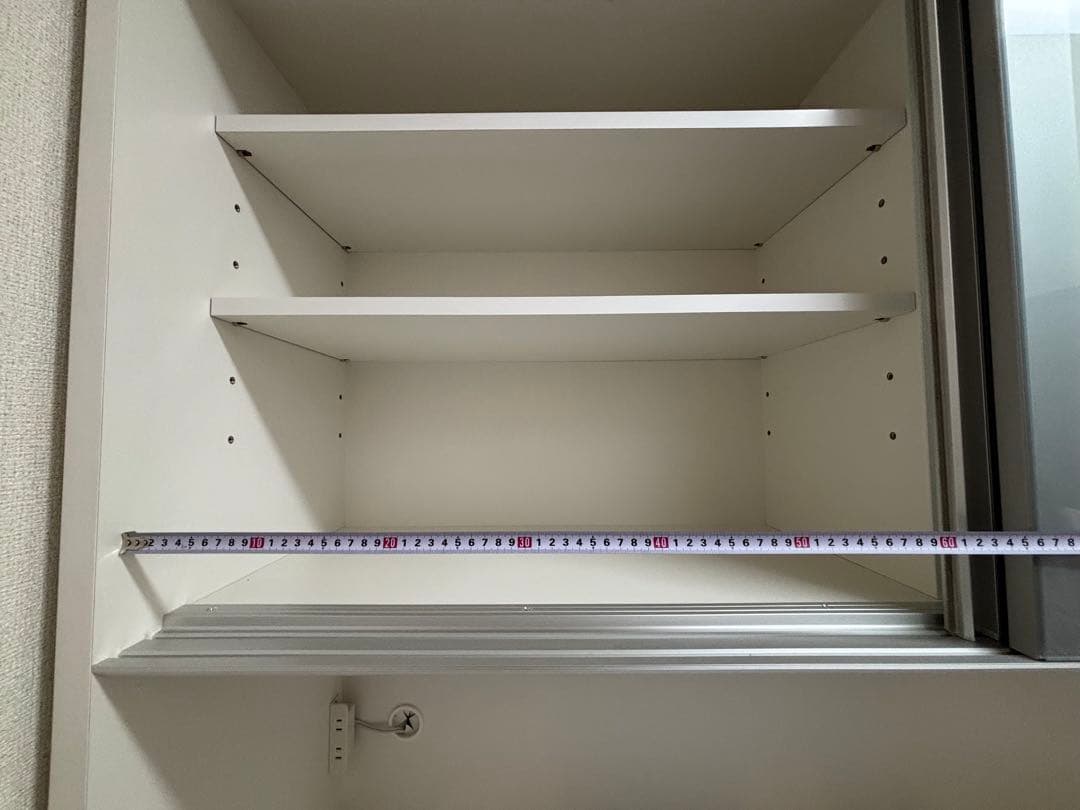 松田家具　食器棚 スライドドア付き