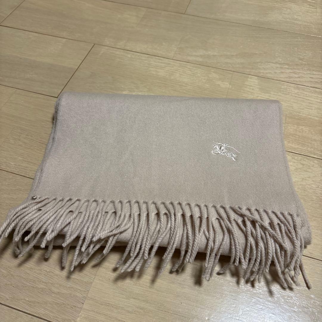 バーバリー　マフラー　ベージュカラー　カシミヤ　x ウール