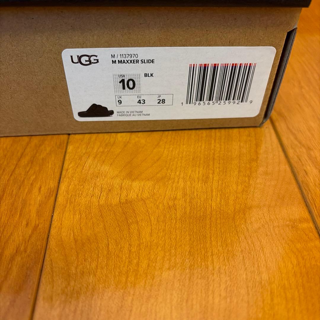 UGG M Maxxer Slide ブラック 10 フクスケ
