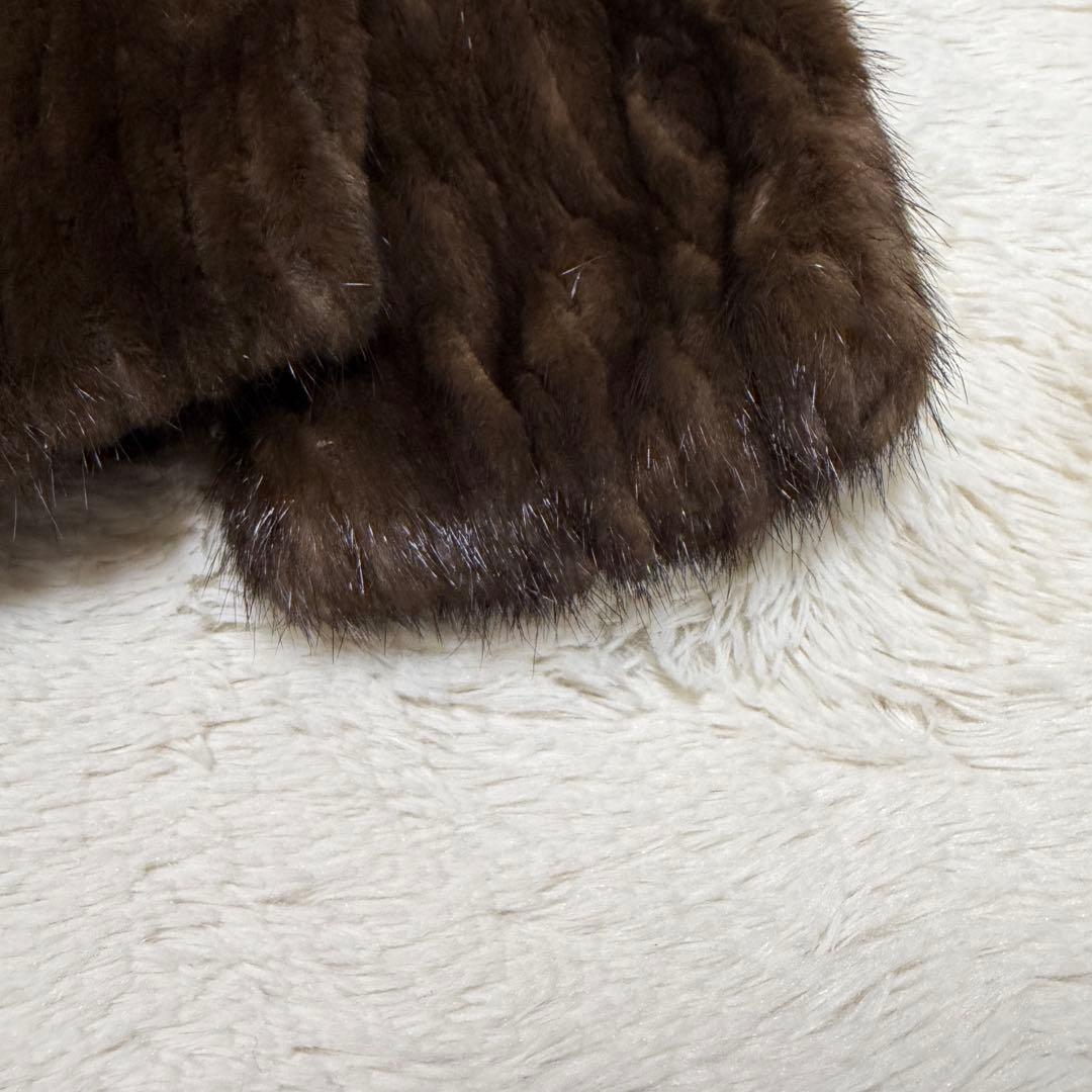 SAGA　MINK　サガミンク　銀タグ　毛皮　コート　S