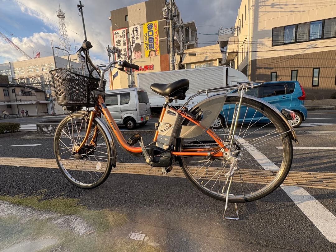 中古Panasonic電動アシスト自転車　13.2Ah3点灯　大阪