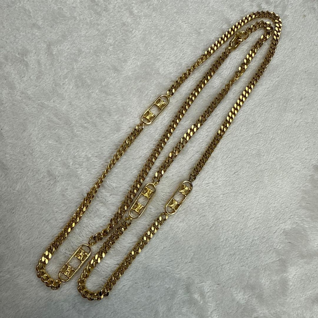 セリーヌ　喜平ゴールドネックレス　美品