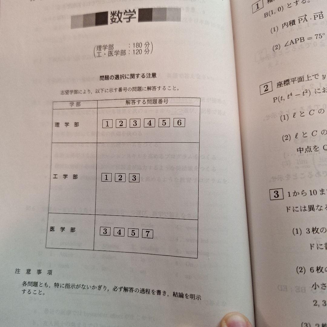 医学部　後期　千葉大学　理系　赤本　 過去入試問題集 2001~2022