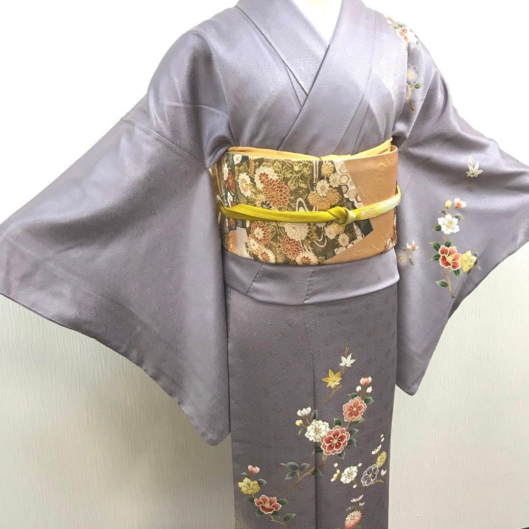 梅乃【118】正絹　訪問着　フルセット　裄67 七五三　お宮参り　結婚式