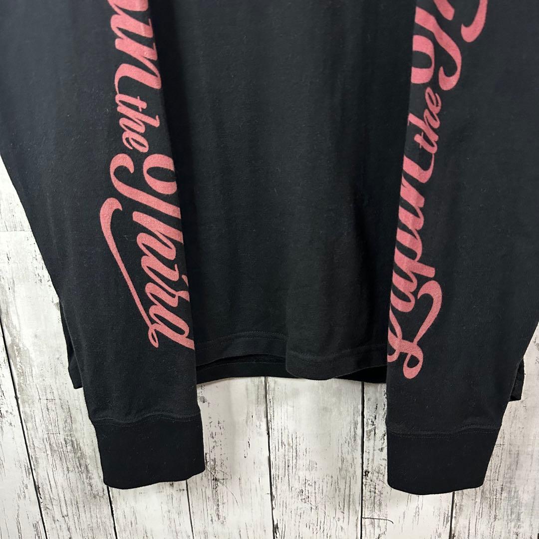 【希少☆ルパン3世】峰不二子☆ロンT☆刺繍☆髑髏☆薔薇☆M 黒