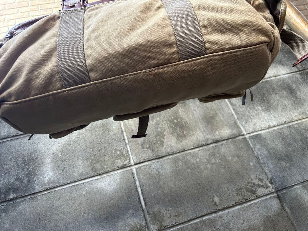 DIESEL 00s レザー×キャンバス×メタル 異素材ミックスボストンバック