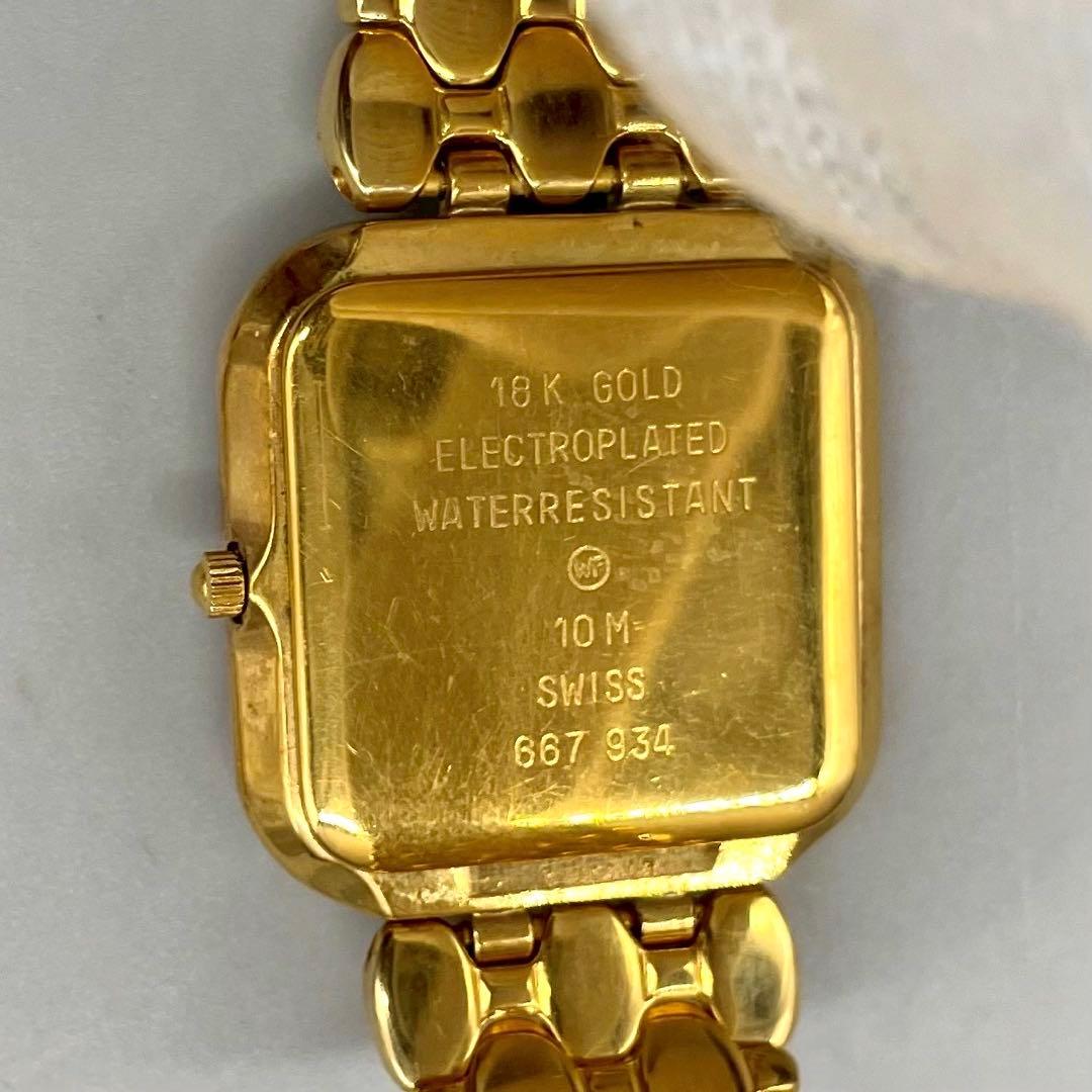 新品電池✨️DELMA les supremes ビジュー ゴールド金具 スクエア